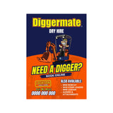 Custom Diggermate A5 Flyer One-Sided