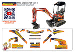 Kubota U17-3 Graphics Wrap Kit