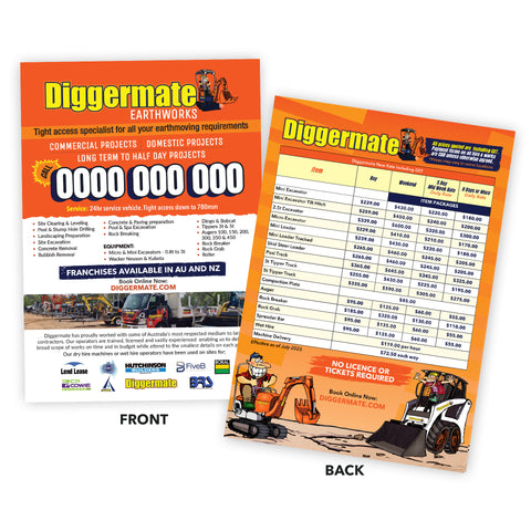 WET HIRE A5 FLYERS