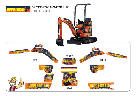 Kubota U10 Graphics Wrap Kit