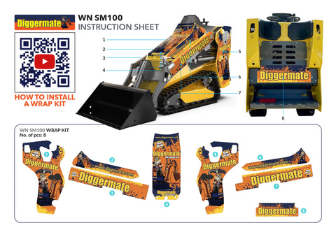 Wacker Neuson SM100 Graphic Wrap Kit
