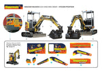 EZ25 Excavator Wacker Nueson - Machine Sticker Pack