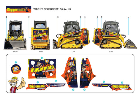 Wacker Neuson ST11 Graphics Wrap Kit