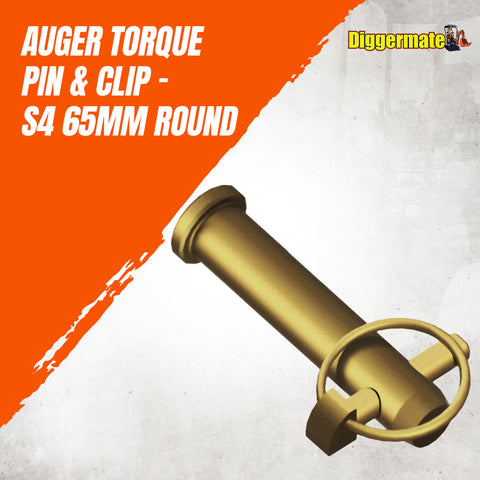Auger Torque Pin & Clip - S4 65mm Rnd