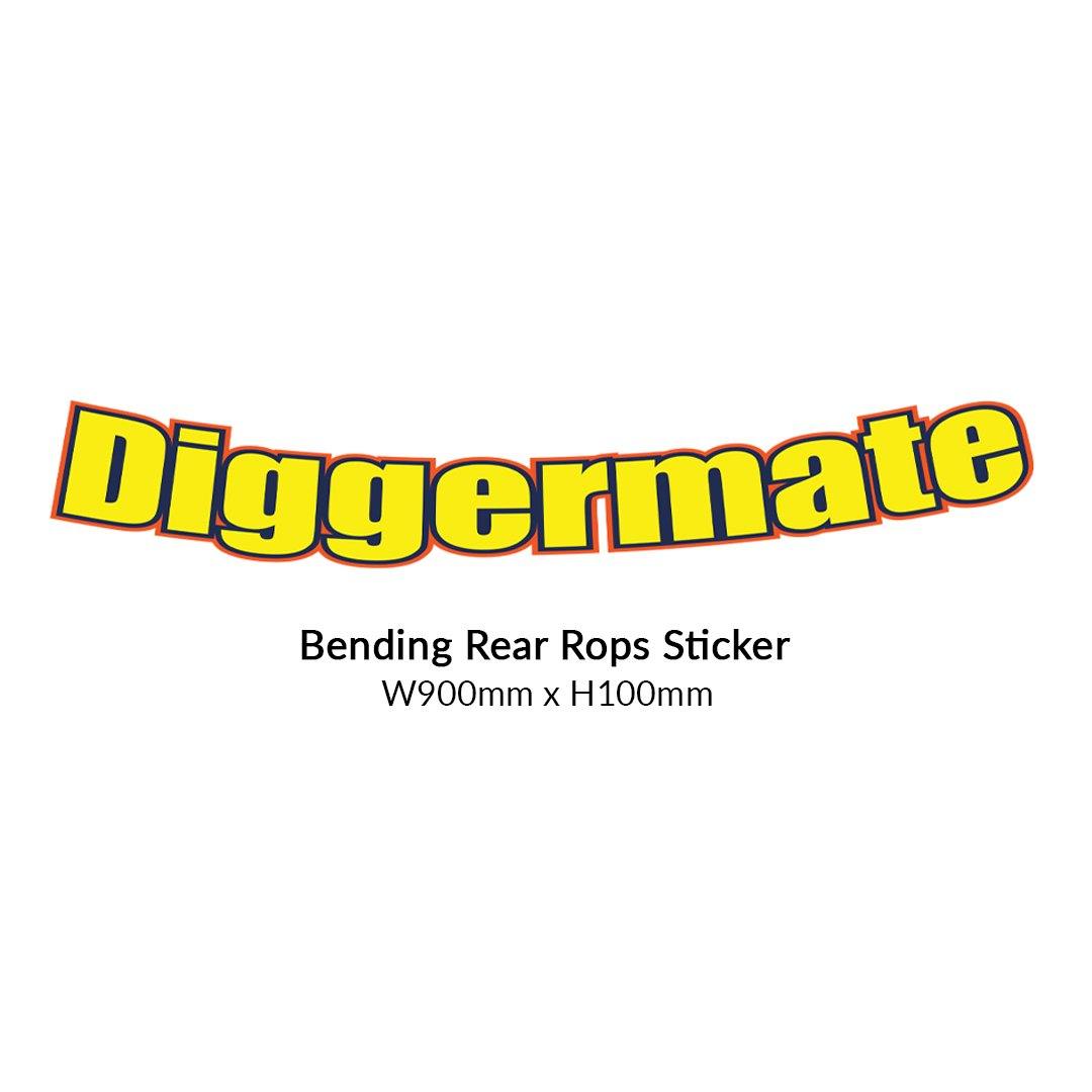 Bending Rear Rops Sticker W900mm x H100mm – Diggermate Franchising Pty Ltd