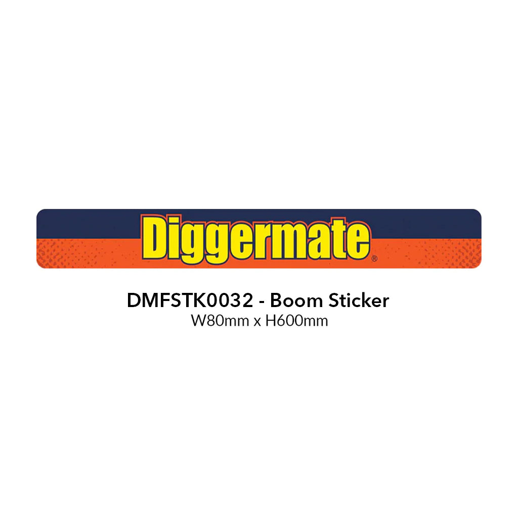 Boom Sticker - 80mm x 600mm – Diggermate Franchising Pty Ltd