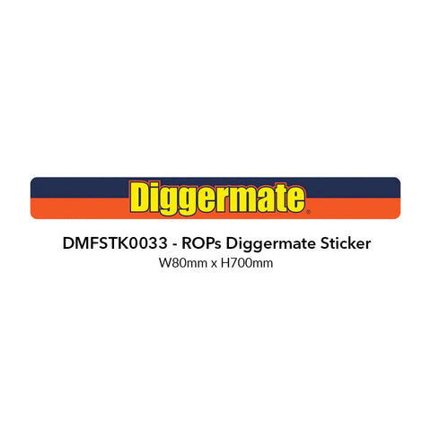 ROPs Diggermate Sticker - 80mm x 700mm