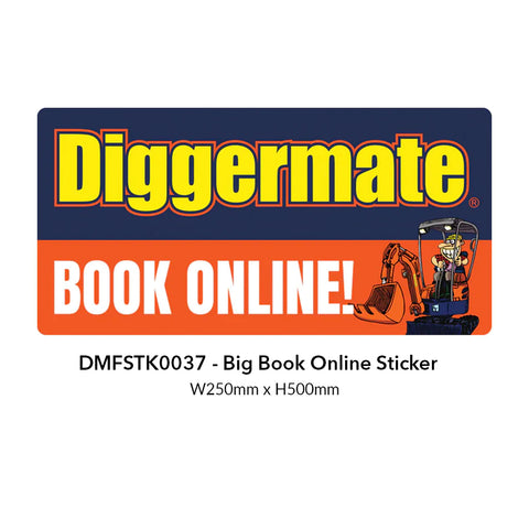 Big Book Online Sticker - 250mm x 500mm