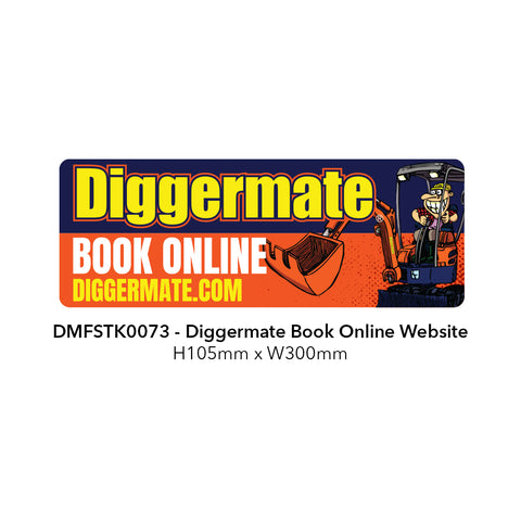 Diggermate Book Online Website - 105mm x 300mm