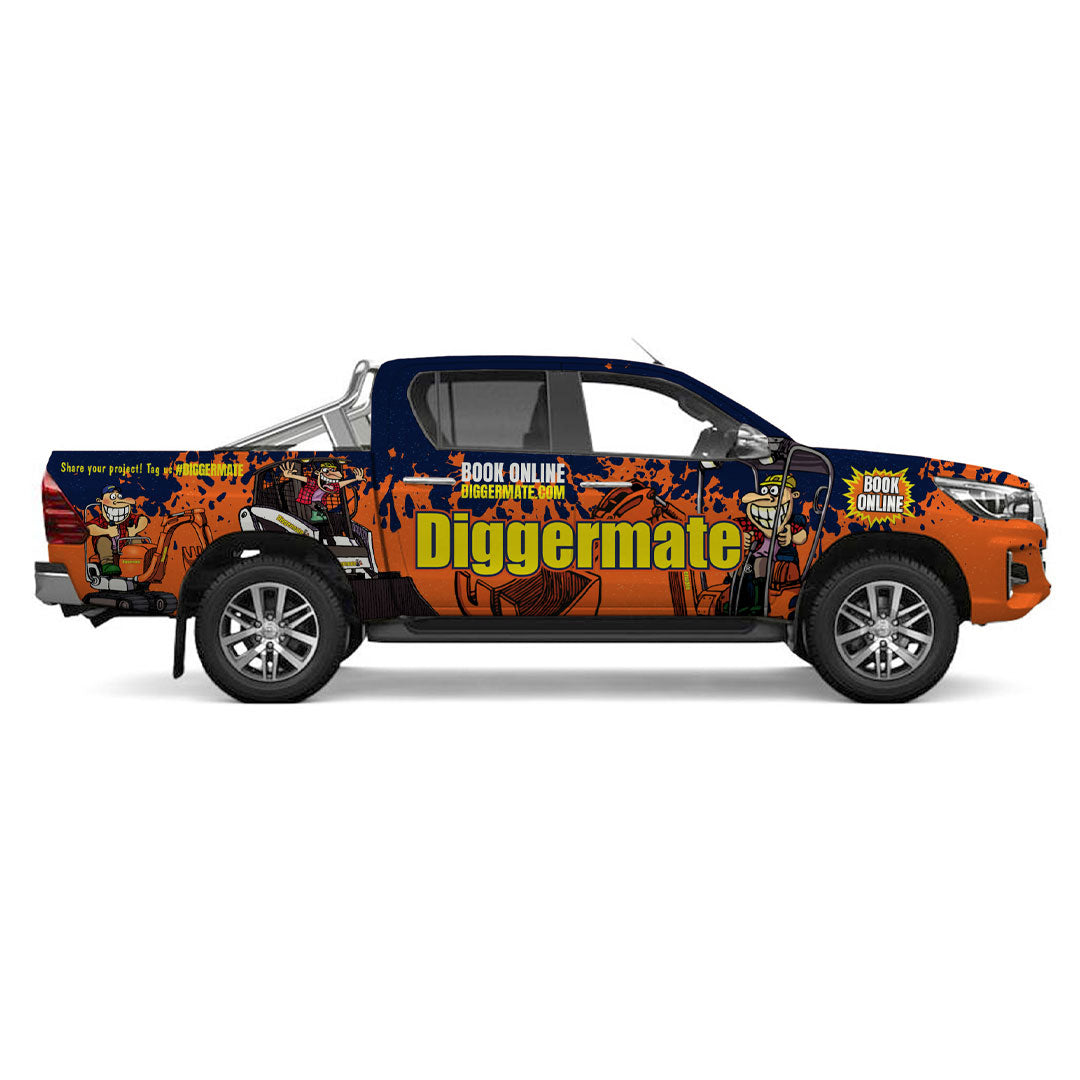Customized Vehicle Sticker Pack - Full Wrap – Diggermate Franchising ...