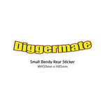 Small Bendy Rear Sticker - Diggermate Franchising Pty Ltd