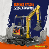 EZ25 Excavator with Buckets - Wacker Neuson