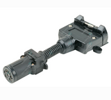 Trailer adaptor 7 pin flat to 7 pin round small