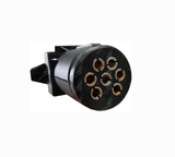 Trailer adaptor 7 pin flat to 7 pin round small