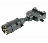 Trailer adaptor 7 pin flat to 7 pin round Large