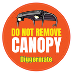 Do not remove canopy sticker 80mm x 80mm